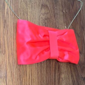 H&M fuchsia pink bow purse